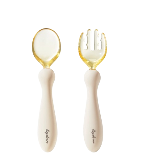 Ergonomic Platinum Silicone & PPSU Cutlery Set